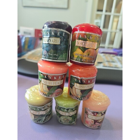 Yankee Candle Set Of 7 Simple Candles 1.75 Oz Assorted Summer Scents - Picture 1 of 9